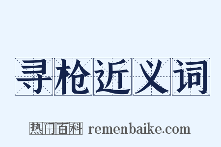寻枪近义词是什么意思的图片